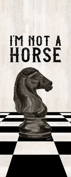 Rather be Playing Chess black panel IV-Not a Horse<br/>Tara Reed
