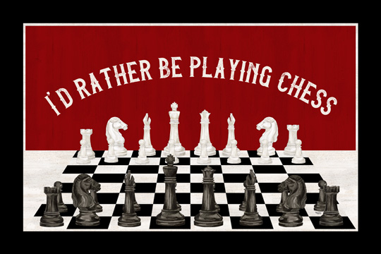 Rather be Playing Chess board landscape<br/>Tara Reed