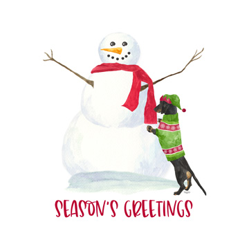 Dog Days of Christmas icon III-Seasons Greetings<br/>Tara Reed