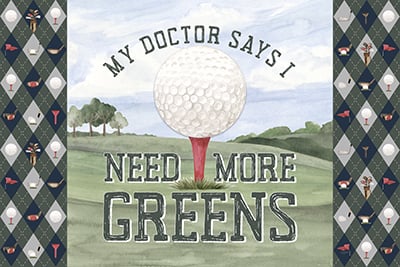 Golf Days neutral landscape III-More Greens <br/> Tara Reed