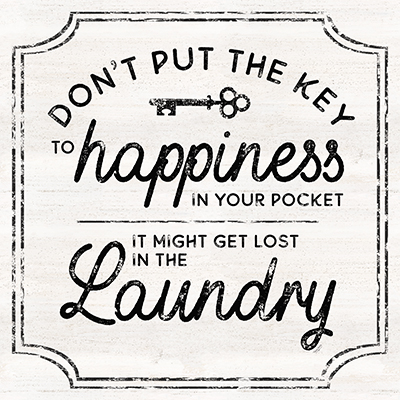 Laundry Art II-Key to Happiness<br/>Tara Reed