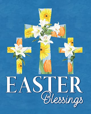 Easter Blessings portrait blue I-Blessings<br/>Tara Reed