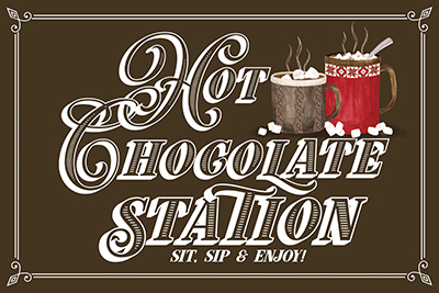 Hot Chocolate Season landscape brown IV-Hot Chocolate Station<br/>Tara Reed