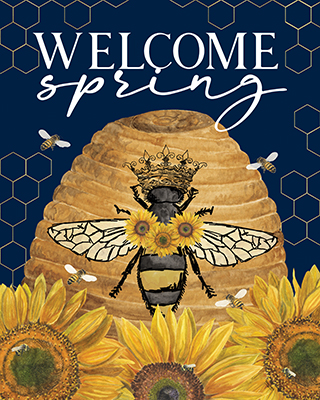 Honey Bees & Flowers Please portrait III-Welcome Spring <br/> Tara Reed