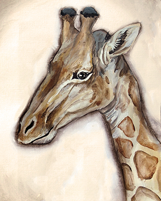 Giraffe Portrait<br/>Tre Sorelle Studios