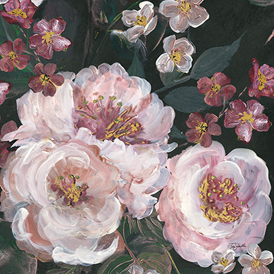 Romantic Moody Florals on Black II <br/> Tre Sorelle Studios