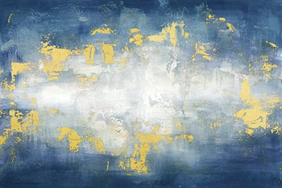 Sunrise Abstract Blue Landscape <br/> Tre Sorelle Studios