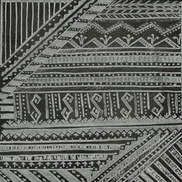 Boho Tribal Cloth I black <br/> Tre Sorelle Studios