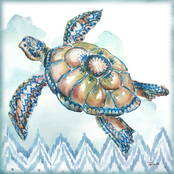 Boho Shells I-Sea Turtle <br/> Tre Sorelle Studios