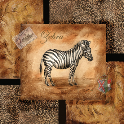 Zebra Safari Collage<br/>Tre Sorelle Studios