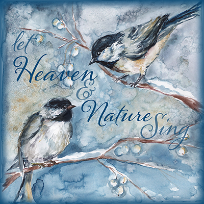 Frosted Winter Woodland II-Chickadees<br/>Tre Sorelle Studios