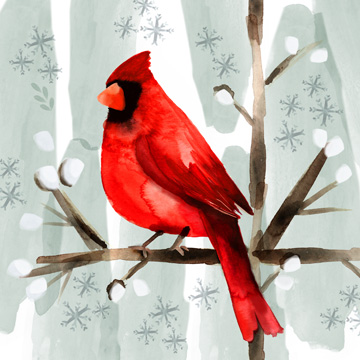 Christmas Hinterland I-Cardinal <br/> Northern Lights