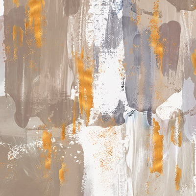 Icescape Abstract Grey Gold III <br/> Northern Lights