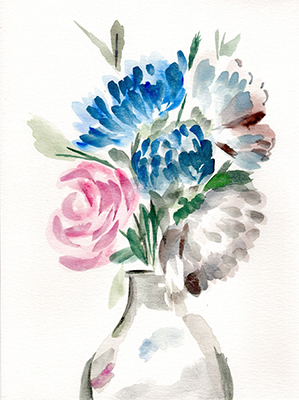 Floral Vase II <br/> Marcy Chapman