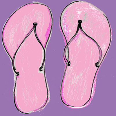 Sandals in Pink <br/> Marcy Chapman