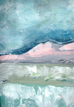 Blush Pink Mountainscape I <br/> Marcy Chapman