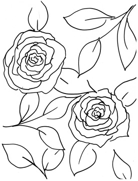 Hand Sketch Roses I <br/> Marcy Chapman