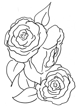 Hand Sketch Roses II<br/>Marcy Chapman