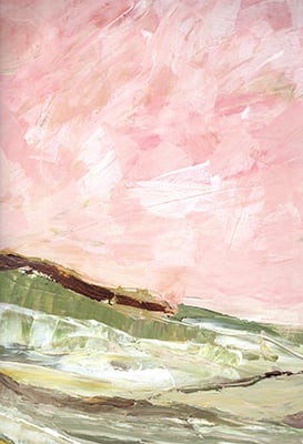 Green and Pink Hills I <br/> Marcy Chapman