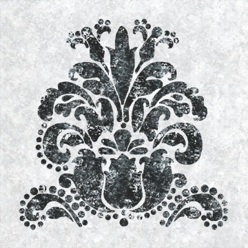 Textured Damask II on white <br/> Lee C