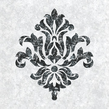 Textured Damask III on white <br/> Lee C