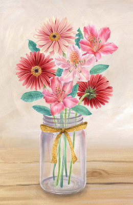 Floral Jar II <br/> Kelsey Wilson