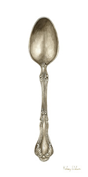 Vintage Tableware III-Spoon <br/> Kelsey Wilson