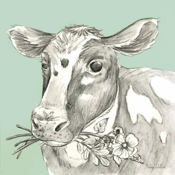 Watercolor Pencil Farm color II-Cow <br/> Kelsey Wilson