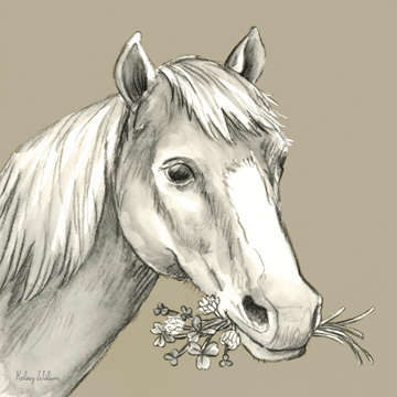 Watercolor Pencil Farm color III-Horse <br/> Kelsey Wilson