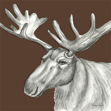 Watercolor Pencil Forest color I-Moose <br/> Kelsey Wilson