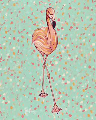 Flamingo portrait II <br/> Jodi Augustine