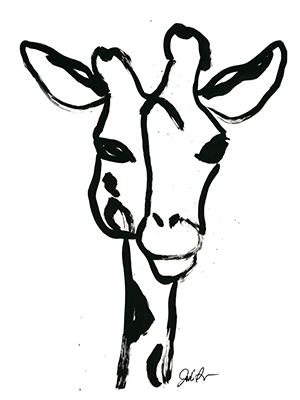 Inked Safari III-Giraffe 1 <br/> Jodi Augustine