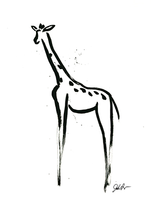 Inked Safari IV-Giraffe 2<br/>Jodi Augustine