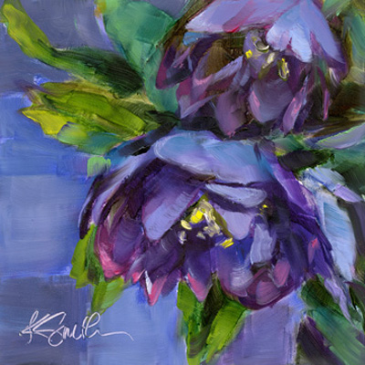 Purple Florals <br/> Kim Smith