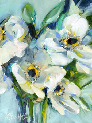 White Floral Still Life <br/> Kim Smith