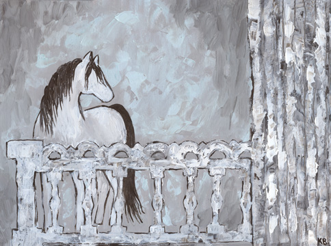 Farm Sketch Horse stable <br/> Kathleen Bryan