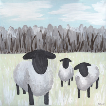 Paint Splotch Sheep <br/> Kathleen Bryan