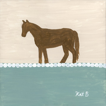 Out to Pasture II-Brown Horse <br/> Kathleen Bryan
