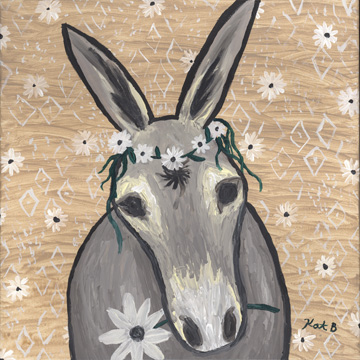 Donkey with Daisies <br/> Kathleen Bryan