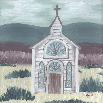 Farm Sketch Church Meadow <br/> Kathleen Bryan