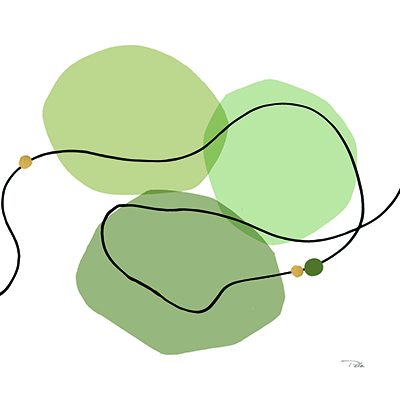 Sinuous Trajectory green II <br/> Pela
