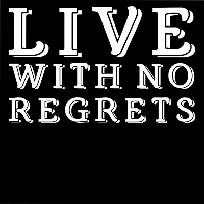 In Black & White Sentiment III-No Regrets<br/>JC Designs
