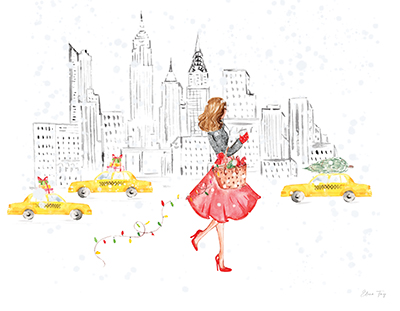 Christmas in the City landscape III <br/> Elena Fay